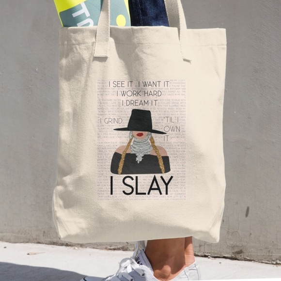 THINK VINTAGE ONLINE Handbags - BEYONCÉ I SLAY TOTE ✨ * NWT*♥️♥️♥️